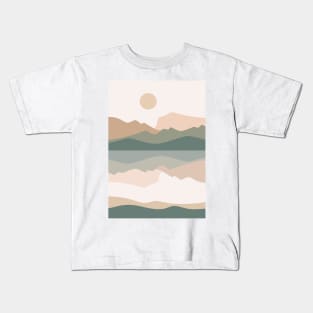 Ben Nevis Mountains Minimalist Landscape Kids T-Shirt